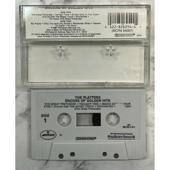 The Platters Encore of Golden Hits Cassette Tape Soul Great Pretender - Picture 2 of 4
